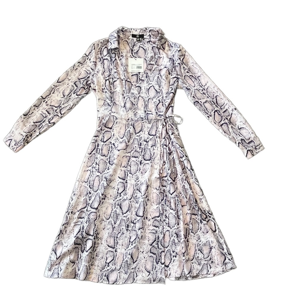 Missguided Snake Print Dress Size 8